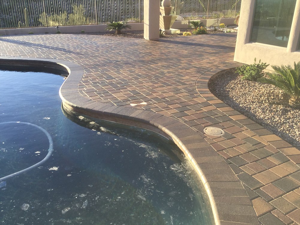 Pool Deck Pavers Photos, Tucson, Paradise Valley, Scottsdale, AZ